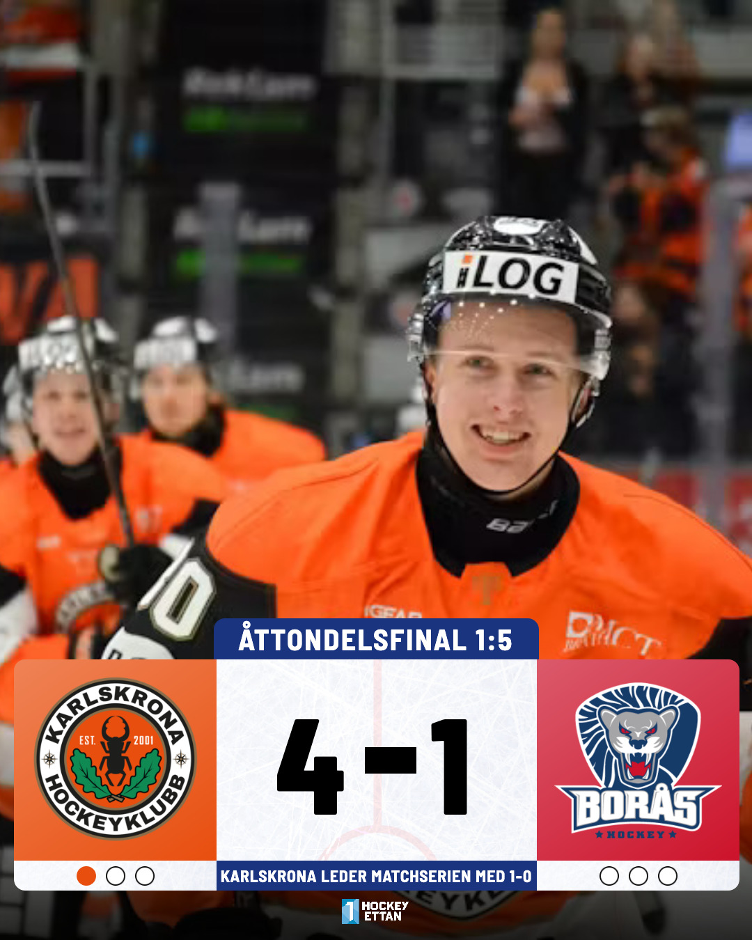HockeyEttan Matchresultat Slutspel förhandsvisning